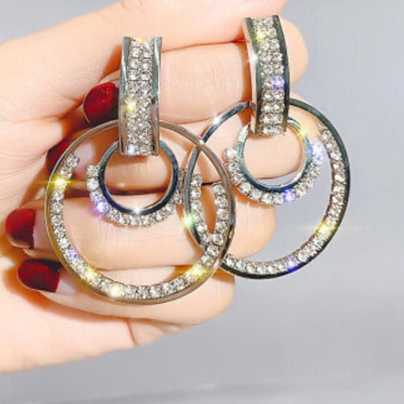 NEW 925 Sterling Silver Hoop Earrings - Picture 3 of 3